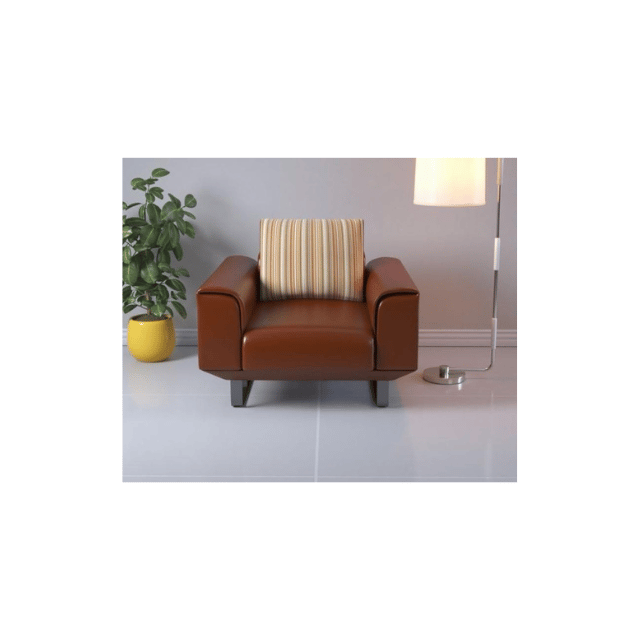 Leatherette 3 Seater Sofa