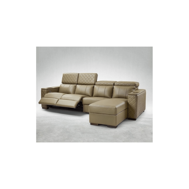 Fabric 6 Seater L-Shape Interchangeable Corner Sofa Set for Living Room