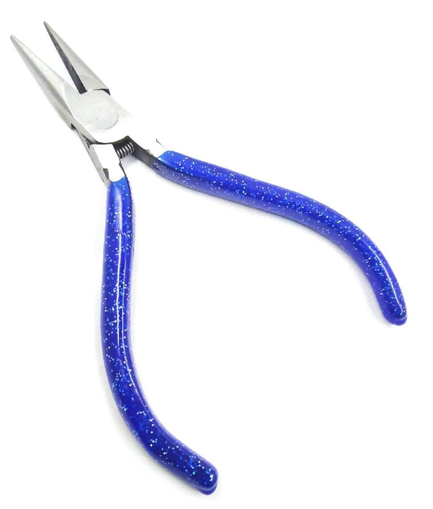 PILERMAN Silk Thread Jewellery Making Pliers Combo Long Nose, Round Nose and Side Cutter Pliers - Pack of 3 Pieces (JK-3 MS-Blue)