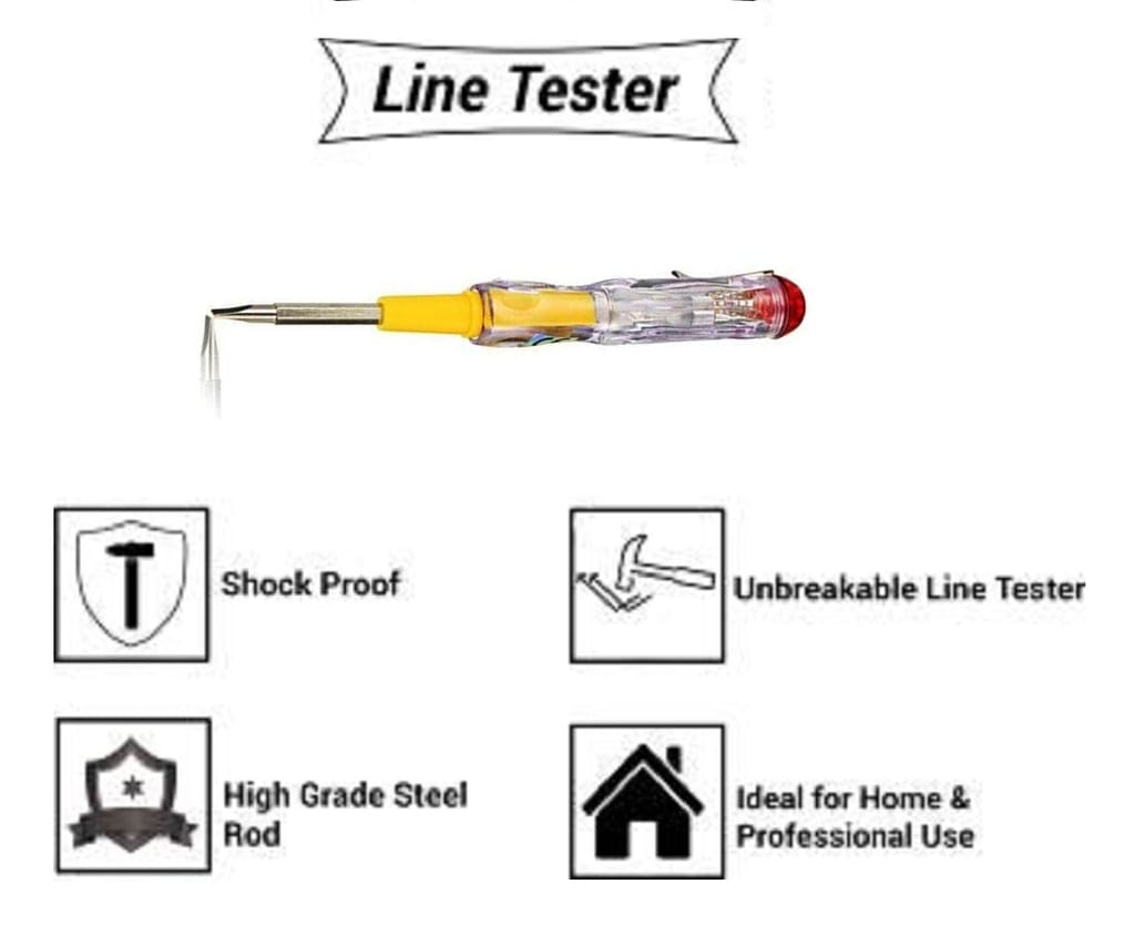 PILERMAN Hand Tools Kits (Plier, Wirecutter, Line Tester) 3-Pcs. Combo