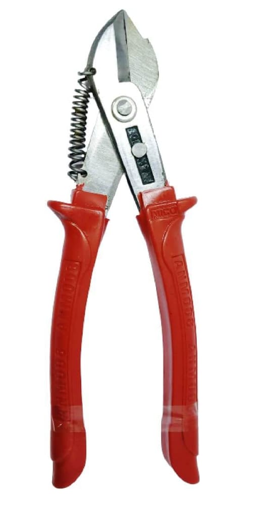Pilerman Katiya Popat Heavy Wire Cutter/Metal Cutter/Sheet Cutter/Tin Cutter (KP-Red-8")
