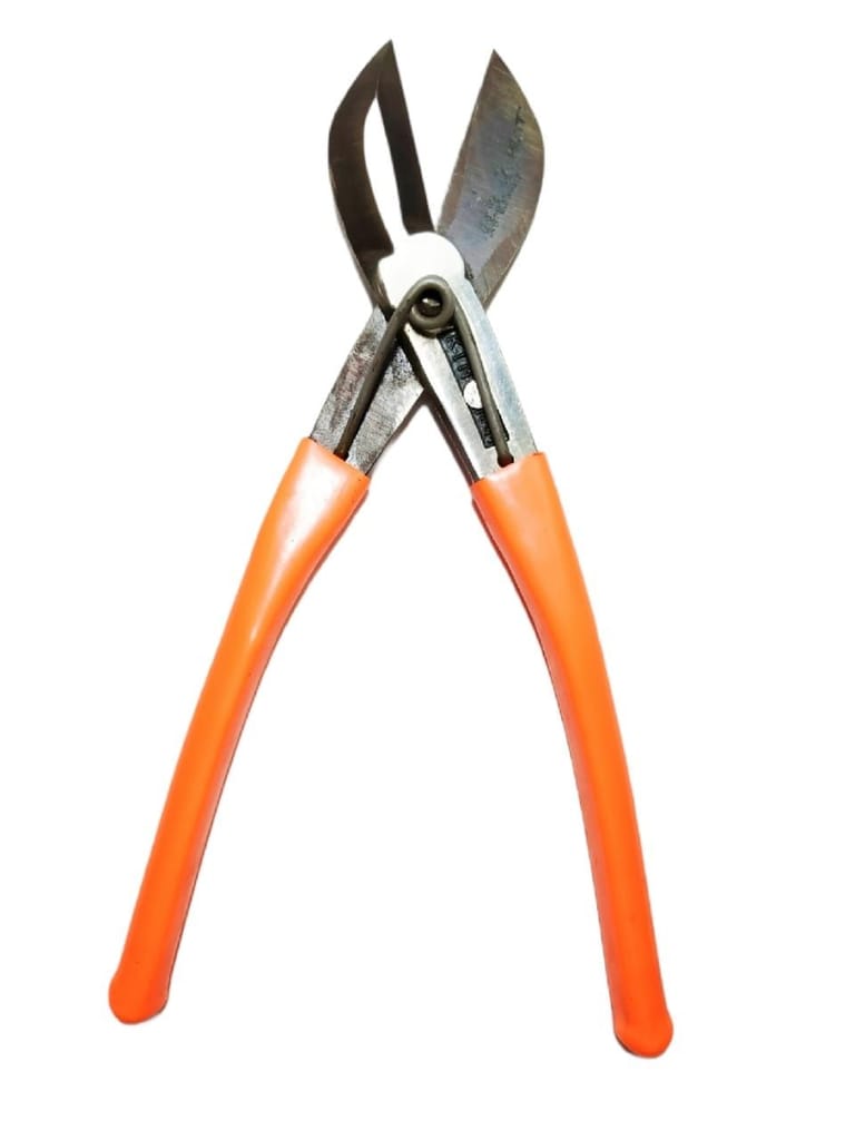 Pilerman Katiya Heavy Wire Cutter/Metal Cutter/Sheet Cutter/Tin Cutter (Erani-Orange-8")