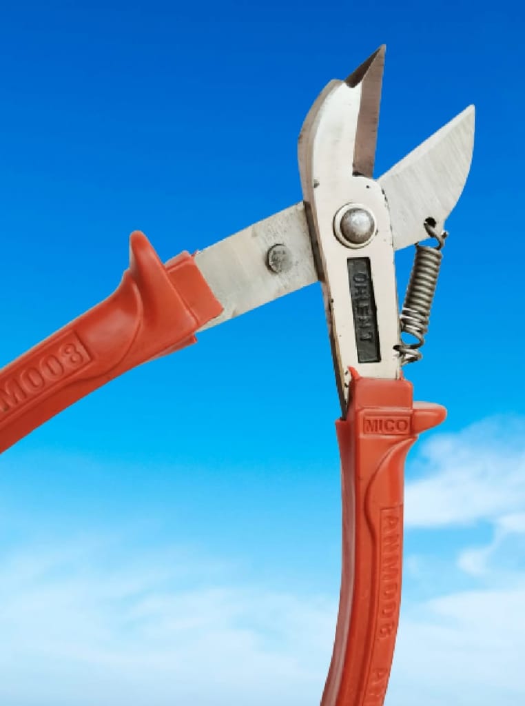 Pilerman Katiya Popat Heavy Wire Cutter/Metal Cutter/Sheet Cutter/Tin Cutter (KP-Red-8")