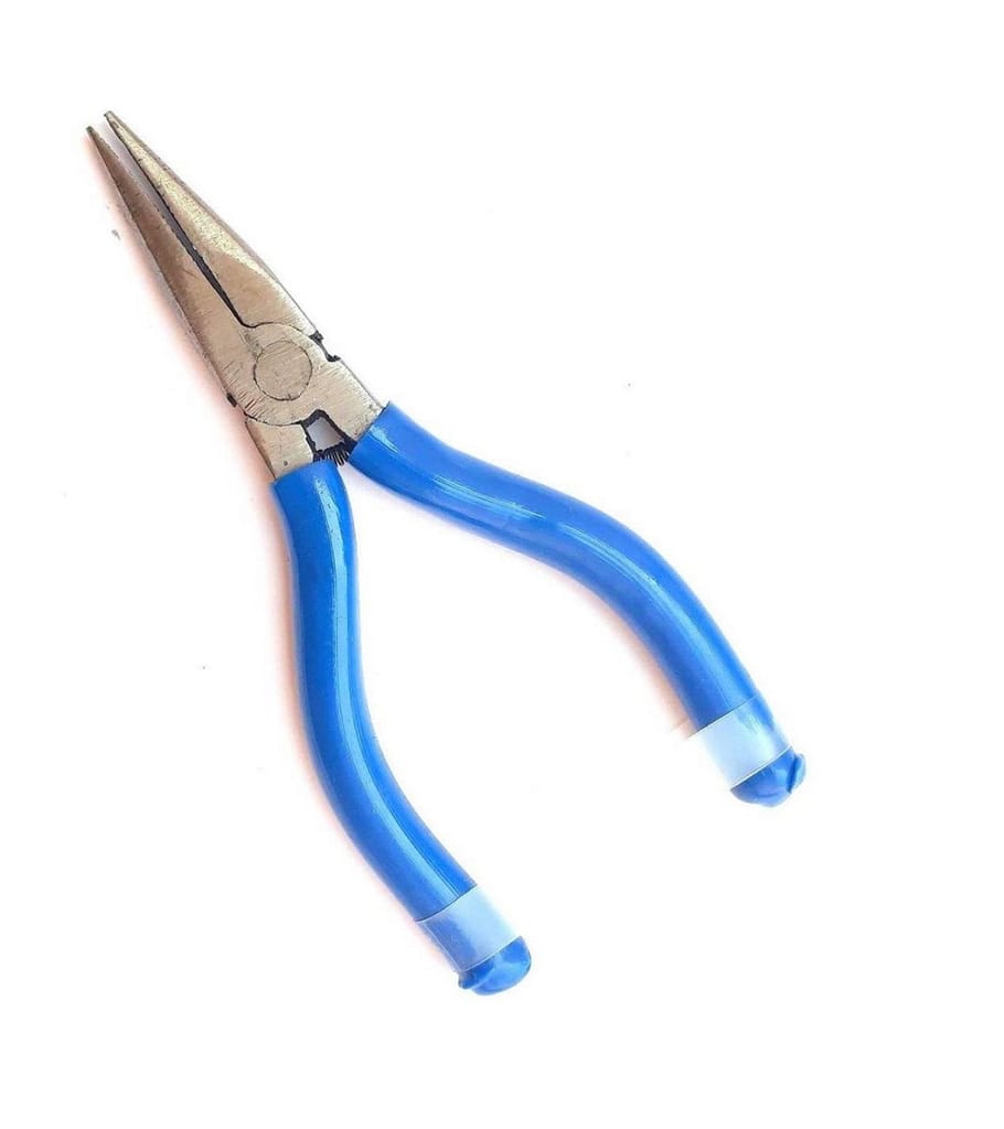 PILERMAN Silk Thread Jewellery Making Pliers Combo Long Nose, Round Nose and Side Cutter Pliers - Pack of 3 Pieces (JK-3 MSF-Blue)