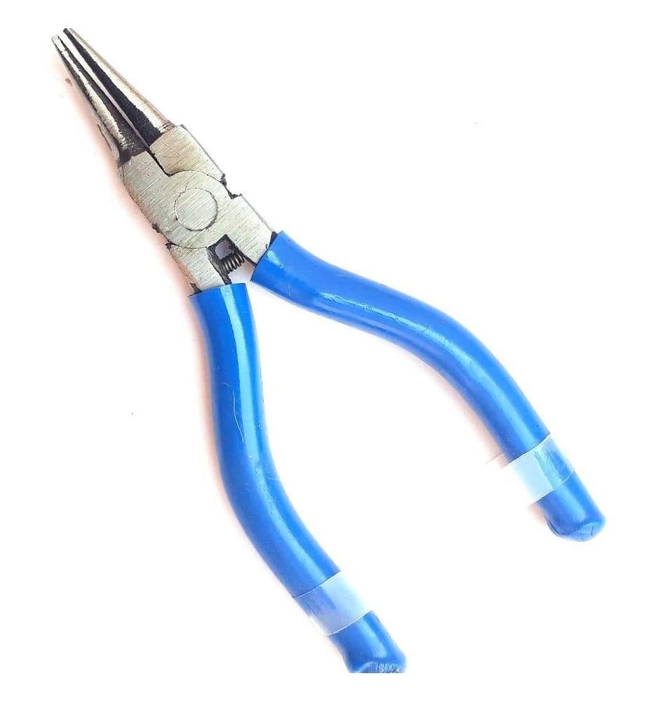 PILERMAN Silk Thread Jewellery Making Pliers Combo Long Nose, Round Nose and Side Cutter Pliers - Pack of 3 Pieces (JK-3 MSF-Blue)