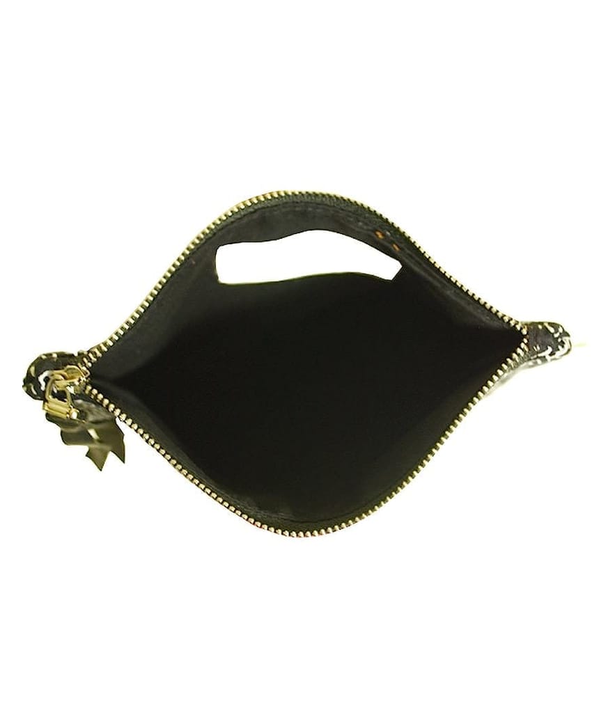 Clean Planet Eco-Friendly Handmade Reusable Washable Multipurpose Soft Cotton Yellow Color Mantra Printed Pouch with Zip for Women and Girls - 15.5 x 21 Cm