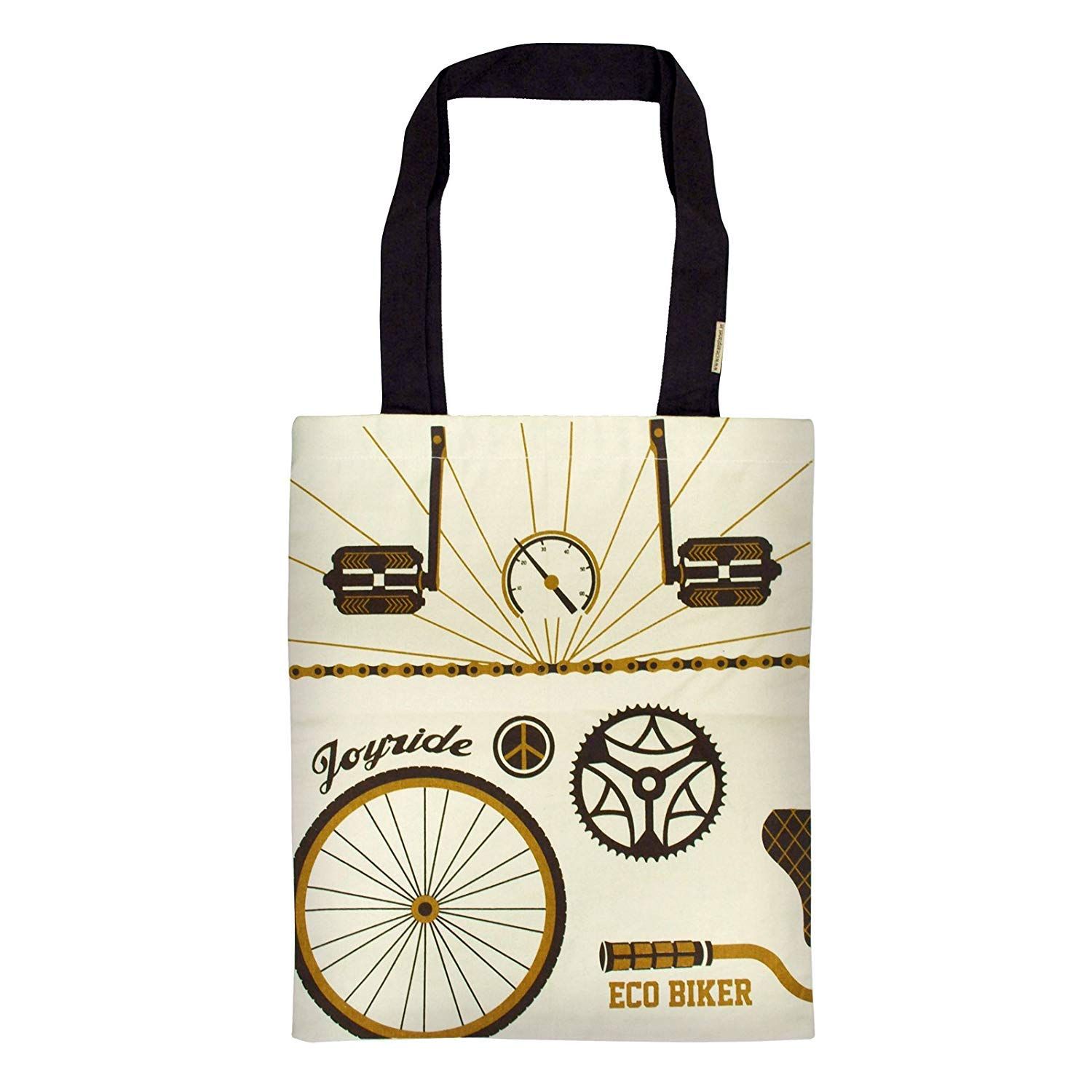 Clean Planet Canvas Cotton Washable Reusable Cream Tote Bag/Shopping Bag/Storage Bag - 38 X33CM