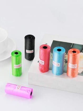 Rolls Creative Trash Pouch Pet Claw Printed Garbage Bag Practical Disposable Garbage Bags Pet Outdoor Poop Bags