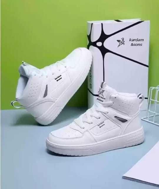 white casual sneaker shoes for mens