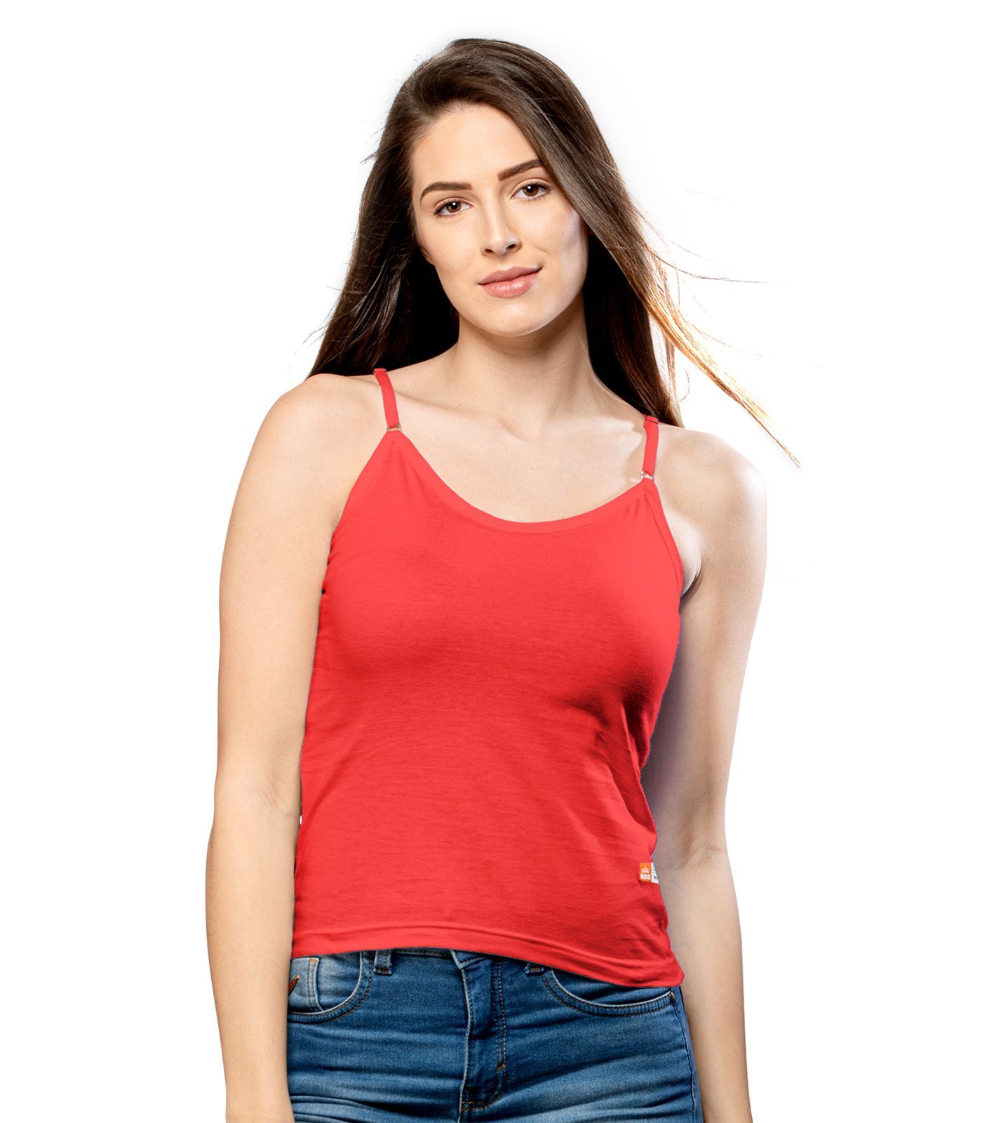 NRG Womens Cotton Assorted Colour Adjustable Slips ( Pack of 10 Assorted Colour ) L13 Camisole