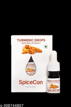 Turmeric Extract | Turmeric Spice Drop | Natural Turmeric Extract | Gluten Free | No Preservatives | No Additives | 5 ML (180 Drops)