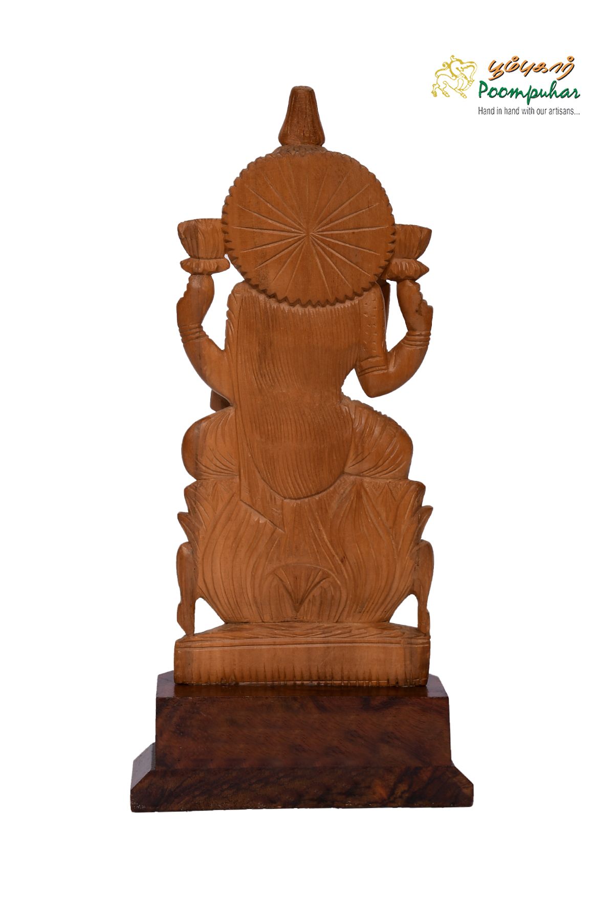 SANDALWOOD 8 INCH SITTING LAKSHMI