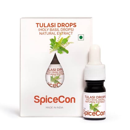 SpiceCon Tulasi Drops | Natural Tulasi Extract | Holy Basil Drops | Natural Extract | Tulasi Drop | 5 ML (180 Drop)