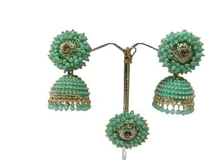 Appealing Gold Toned Kundan Studded Earrings – Abdesignsjewellery
