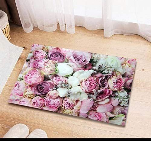 G-Trading Hub Soft Rubber Anti-Skid 3D Digital Printed Door mat for Home/Office/Bathroom/Kitchen Pack of 1 Piece 40 x 60 cms-Multicolor