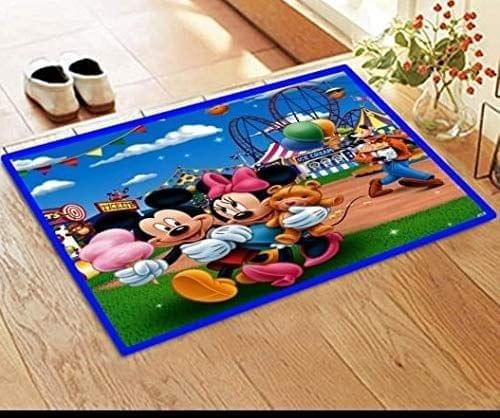 G-Trading Hub Soft Rubber Anti-Skid 3D Digital Printed Door mat for Home/Office/Bathroom/Kitchen Pack of 1 Piece 40 x 60 cms-Multicolor
