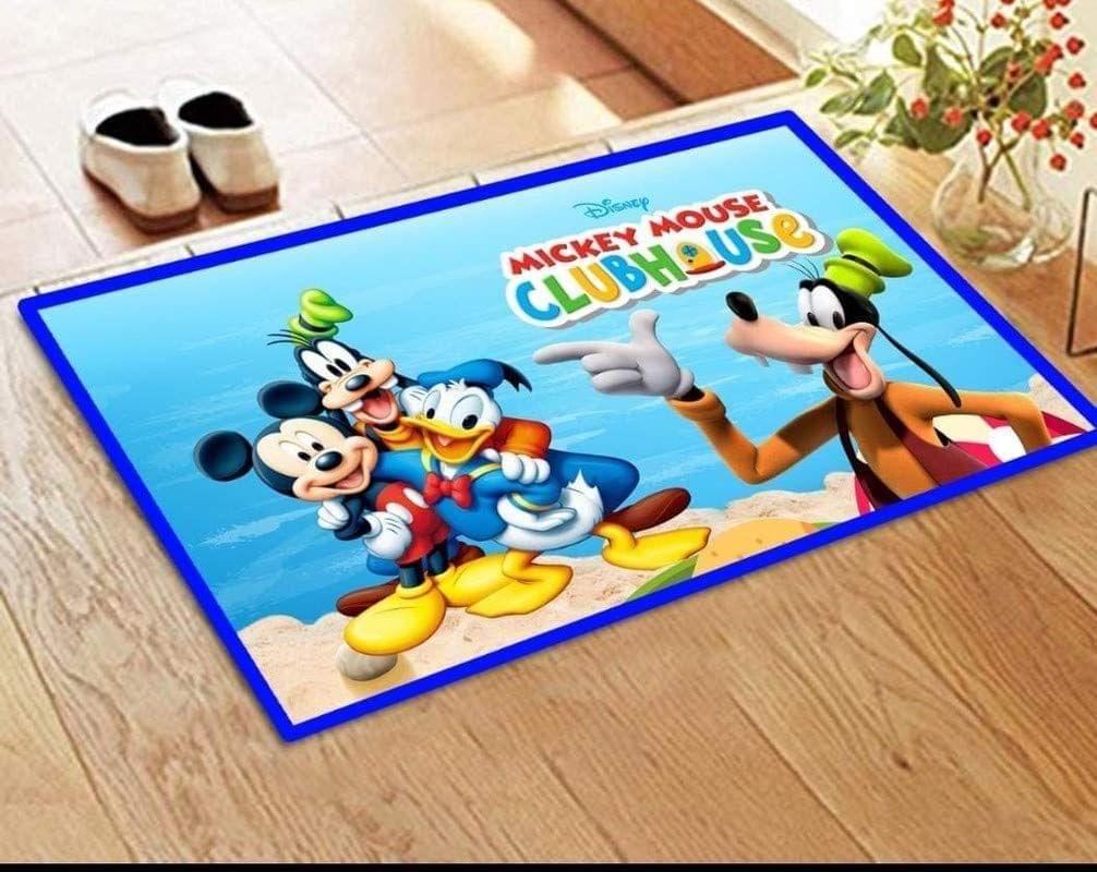 G-Trading Hub Soft Rubber Anti-Skid 3D Digital Printed Door mat for Home/Office/Bathroom/Kitchen Pack of 1 Piece 40 x 60 cms-Multicolor