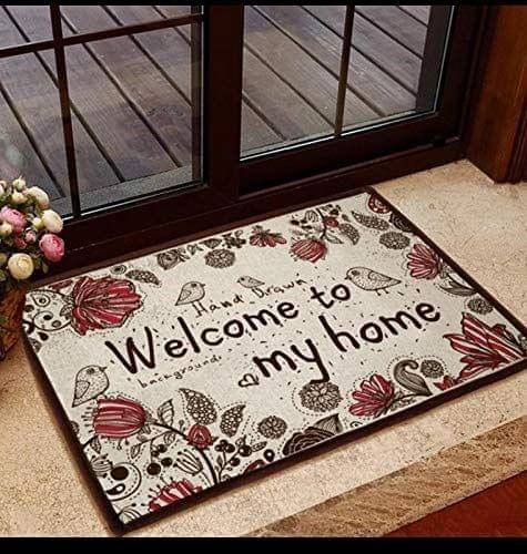 G-Trading Hub Soft Rubber Anti-Skid 3D Digital Printed Door mat for Home/Office/Bathroom/Kitchen Pack of 1 Piece 40 x 60 cms-Multicolor