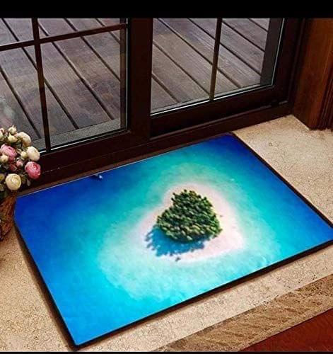 G-Trading Hub Soft Rubber Anti-Skid 3D Digital Printed Door mat for Home/Office/Bathroom/Kitchen Pack of 1 Piece 40 x 60 cms-Multicolor