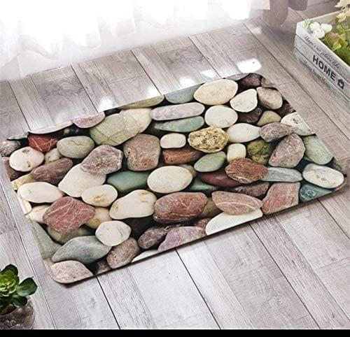 G-Trading Hub Soft Rubber Anti-Skid 3D Digital Printed Door mat for Home/Office/Bathroom/Kitchen Pack of 1 Piece 40 x 60 cms-Multicolor