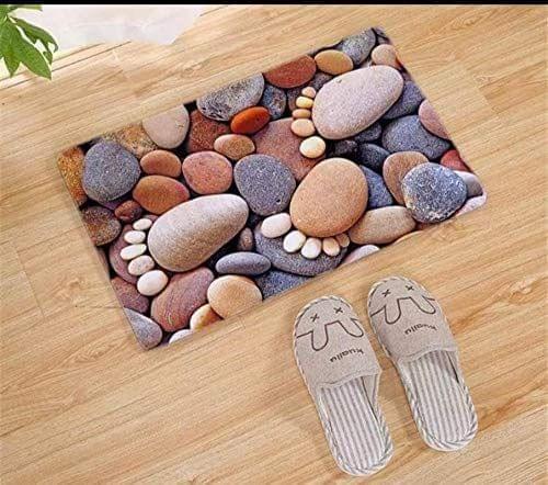 G-Trading Hub Soft Rubber Anti-Skid 3D Digital Printed Door mat for Home/Office/Bathroom/Kitchen Pack of 1 Piece 40 x 60 cms-Multicolor