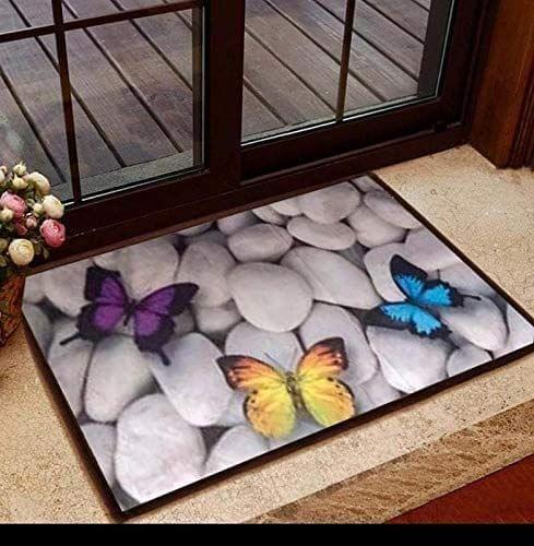 G-Trading Hub Soft Rubber Anti-Skid 3D Digital Printed Door mat for Home/Office/Bathroom/Kitchen Pack of 1 Piece 40 x 60 cms-Multicolor