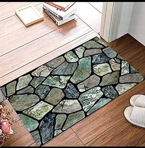 G-Trading Hub Soft Rubber Anti-Skid 3D Digital Printed Door mat for Home/Office/Bathroom/Kitchen Pack of 1 Piece 40 x 60 cms-Multicolor