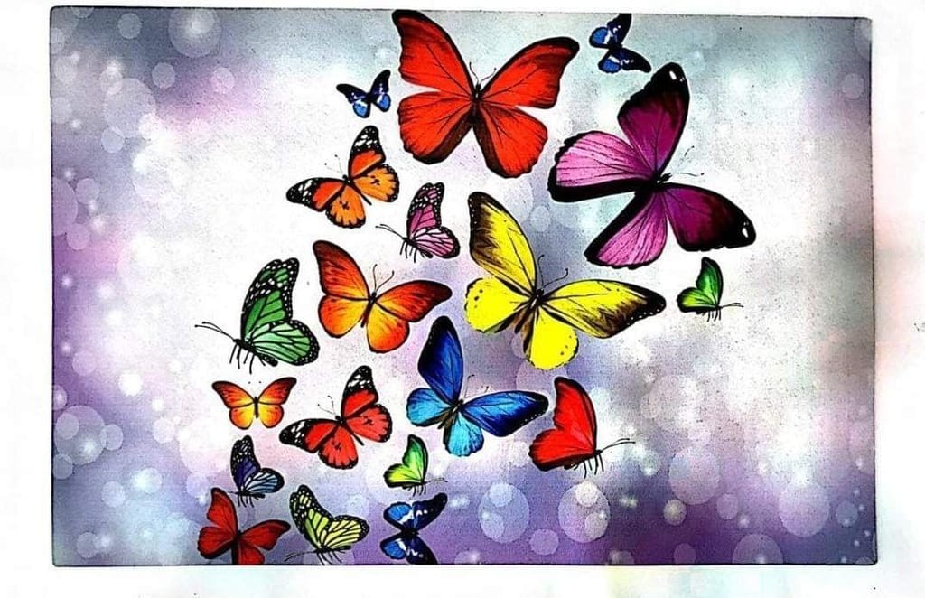 G-Trading Hub Soft Rubber Anti-Skid 3D Digital Printed Door mat for Home/Office/Bathroom/Kitchen Pack of 1 Piece 40 x 60 cms-Multicolor