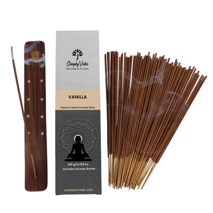 Simply Vedic Vanilla Incense Sticks 250-Grams