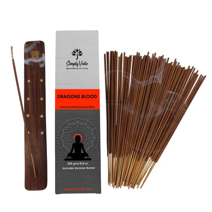 Simply Vedic Dragons Blood Incense Sticks 250-Grams