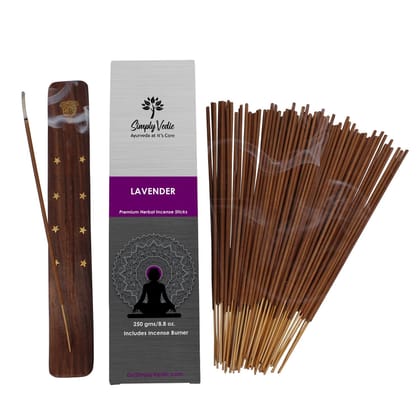 Simply Vedic Lavender Incense Sticks 250-Grams.