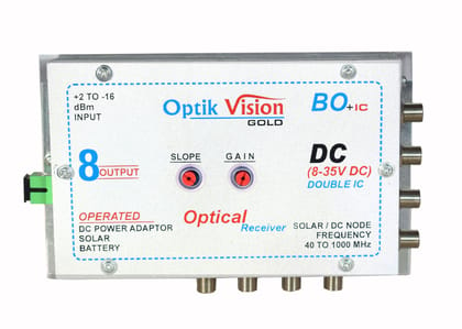 Optik vision gold Optical Receiver, DC Node 8 Output {8 to 35 Volt} Reverse DC