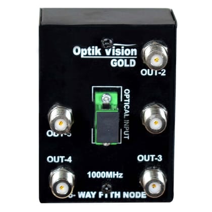 optik vision gold FTTH Powerless Node Optical Receiver Fiber RF -Converter 5 Out