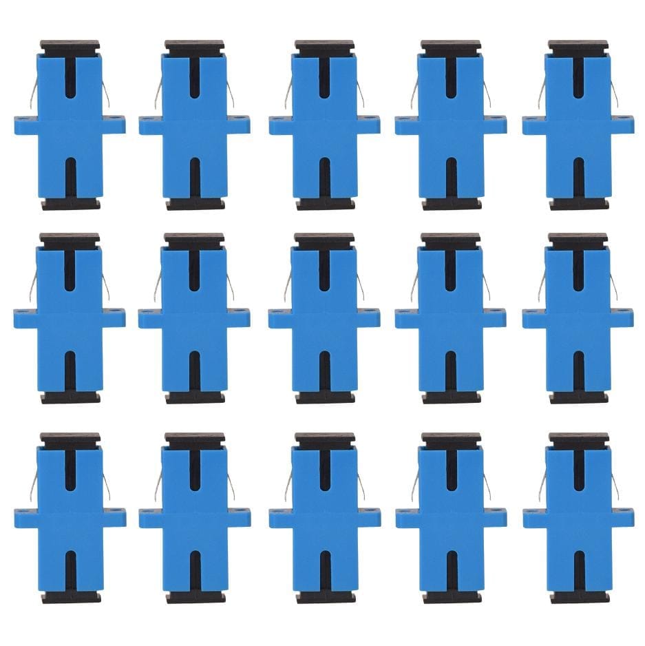 OVG SC/UPC Fiber Optic Adapter ( Pack of 15 pcs ) Simplex Single-mode SC/UPC Connector for Reliable Fiber Optic Connections