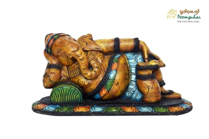 WOODEN 18 INCH GANESHA
