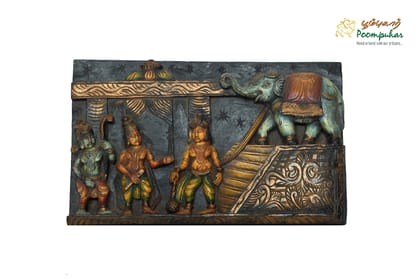 RAMAN, HANUMAN WITH ELEPHANT