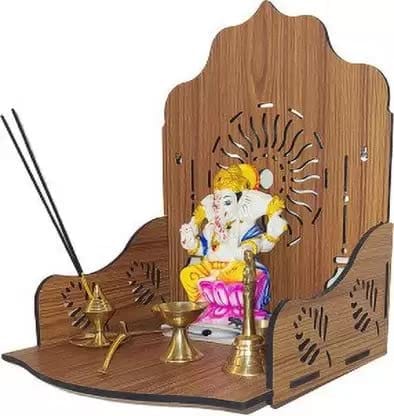 Premium Wooden Temple for Home, Office, Decor_45