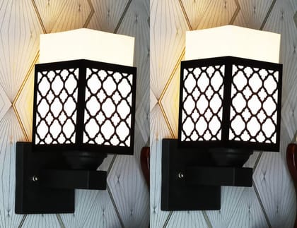 Gojeeva Wooden Modern Design Wall Lamp Wall Light Suitable for Living Room,Foyer,Bedroom,Hallway(Pack of 2) bh1