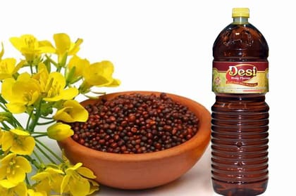 Desi home flavour Cold Press  mustard oil 2 Ltr