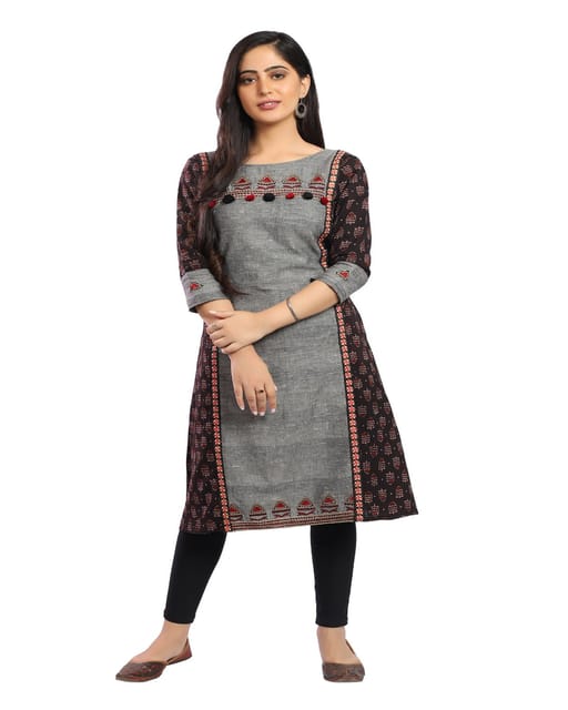 Order Bagru hand block printed pure cotton kurti with side pocket by  whatsapp +917300249077 | Pure products, Pure cotton, Kurti