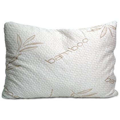 Sleepsia Bamboo Pillow - Premium Pillows For Sleeping - Memory Foam Pillow With Washable Pillow Case - Adjustable (Standard)