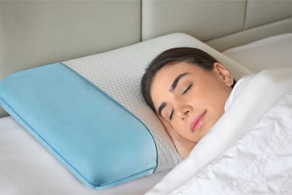 Sleepsia Memory Foam Pillow - Standard Cervical Orthopedic Pillow for Shoulder and Neck Pain (Regular, Pack of 1)