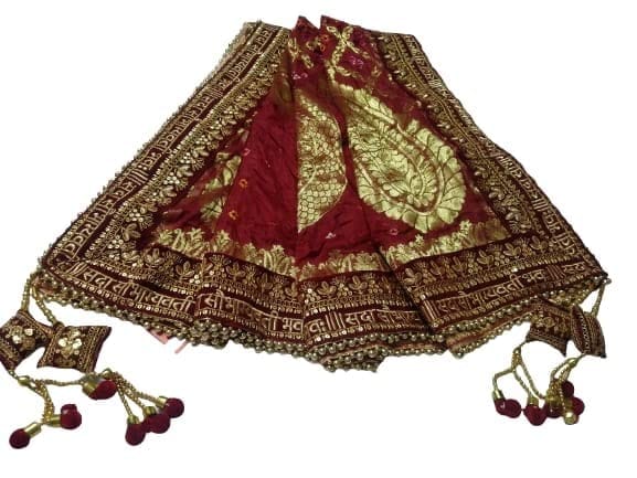 Wedding Bridal Dupatta Silk Bandhej Bandhnai Dupatta Wedding And