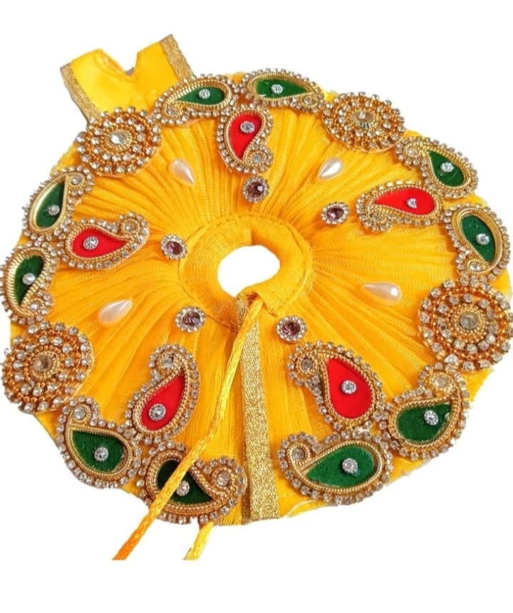Generic Hand Made laddu Gopal ji Dress Very Beautiful for Festival Decoration (Available in (Small)