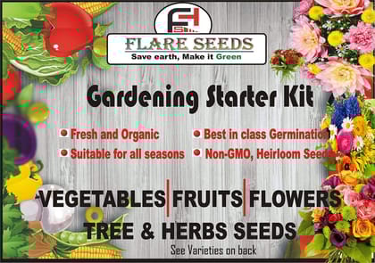 Flare Seeds: Plant Seeds For Home Garden Flowers Combo of 40 Packet of Seeds Winter, Summer & Spring & All Season Garden Flower Seeds Pack By Flare Seeds