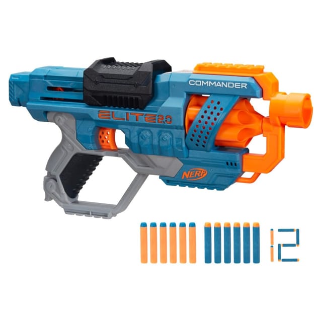 Nerf Elite 2.0 Commander Rd-6 Blaster, 12 Nerf Elite Darts, 6-Dart Rotating  Drum, Diwali Gift Toys For Kids,Teens And Adults, Outdoor Toys, Toys For  Boys And Girls Ages 8+, best kids Diwali