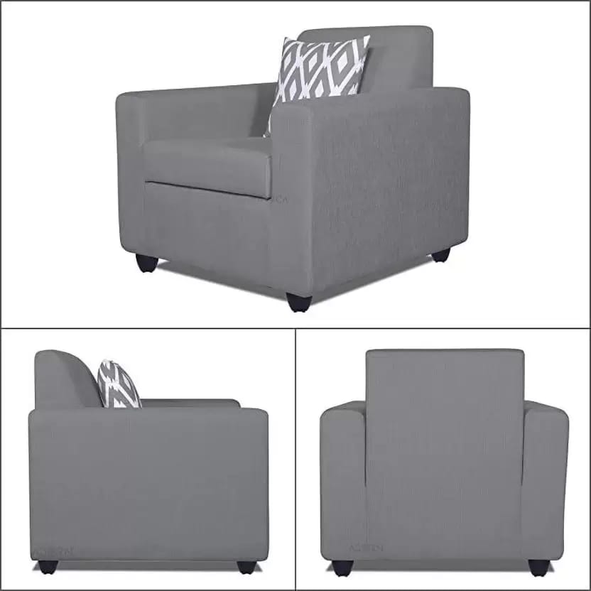Fabric 3 + 1 + 1 Sofa Set  (Grey, DIY)