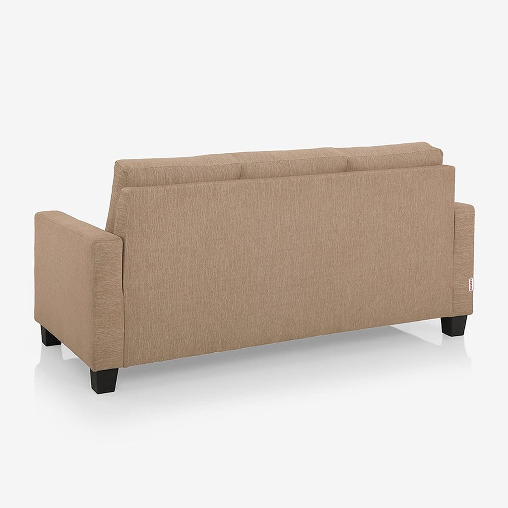 Ease Fabric Sofa (Brown, 3 Seater)