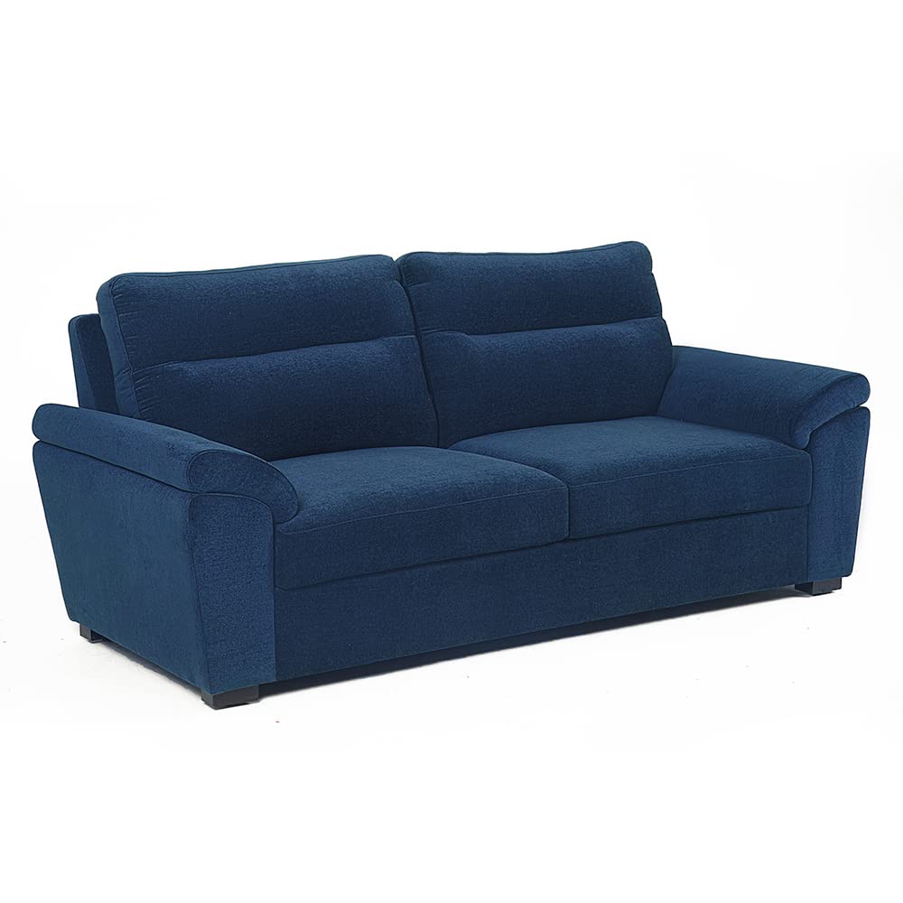 Lounger 3 Seater Sofa (Fabric, Cobalt Blue)