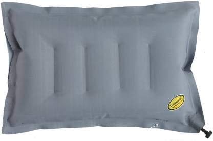 Duckback Rubberized Cotton Travel Air Pillow-Grey(Pack of 2)